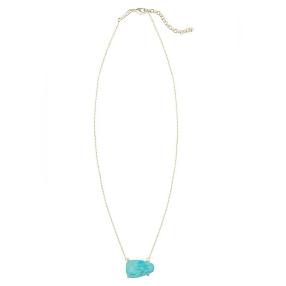 KENDRA SCOTT 'Isla' 14k Gold Plated Magnesite Pendant Necklace - Picture 2 of 7